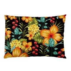 Fabulous Colorful Floral Seamless Pillow Case by BangZart