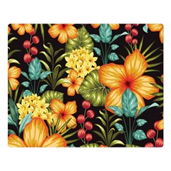 Fabulous Colorful Floral Seamless Double Sided Flano Blanket (large)  by BangZart