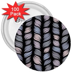 Seamless pattern with interweaving braids 3  Buttons (100 pack) 