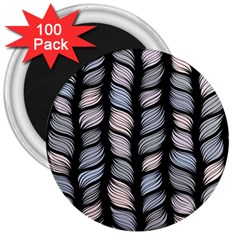 Seamless Pattern With Interweaving Braids 3  Magnets (100 Pack) by BangZart