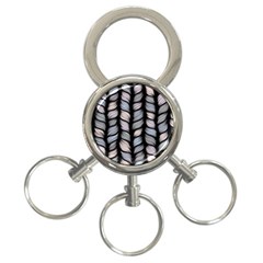 Seamless Pattern With Interweaving Braids 3-ring Key Chain by BangZart