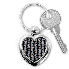 Seamless Pattern With Interweaving Braids Key Chain (heart) by BangZart