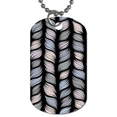 Seamless pattern with interweaving braids Dog Tag (One Side)