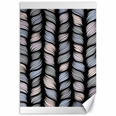 Seamless pattern with interweaving braids Canvas 12  x 18 