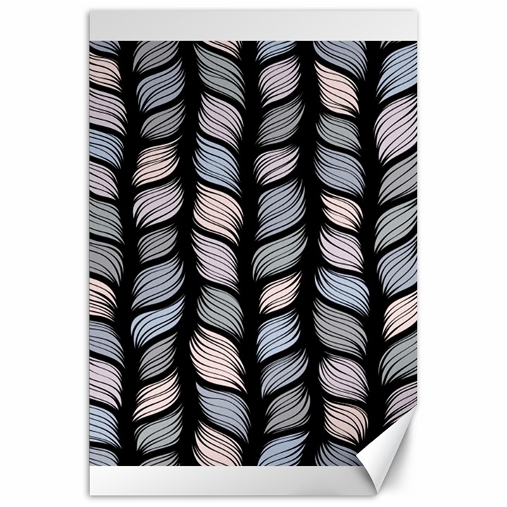 Seamless pattern with interweaving braids Canvas 20  x 30 