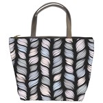 Seamless pattern with interweaving braids Bucket Bag Front