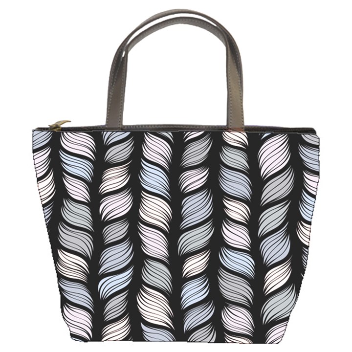 Seamless pattern with interweaving braids Bucket Bag