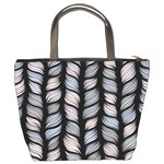 Seamless pattern with interweaving braids Bucket Bag Back