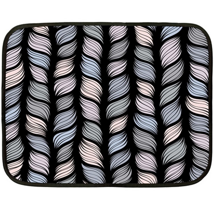 Seamless pattern with interweaving braids Double Sided Fleece Blanket (Mini) 