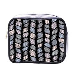 Seamless pattern with interweaving braids Mini Toiletries Bag (One Side)