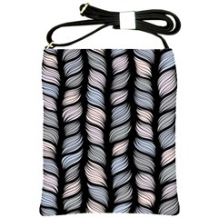 Seamless pattern with interweaving braids Shoulder Sling Bag