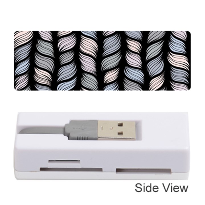 Seamless pattern with interweaving braids Memory Card Reader (Stick)