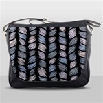 Seamless pattern with interweaving braids Messenger Bag Front