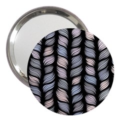 Seamless Pattern With Interweaving Braids 3  Handbag Mirrors