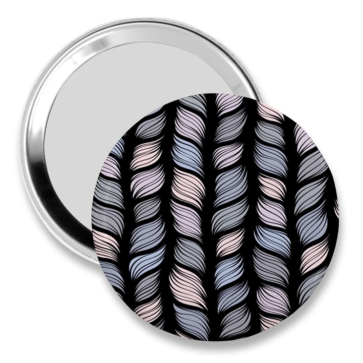 Seamless pattern with interweaving braids 3  Handbag Mirrors