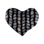 Seamless pattern with interweaving braids Standard 16  Premium Heart Shape Cushions Front