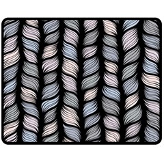 Seamless pattern with interweaving braids Double Sided Fleece Blanket (Medium) 