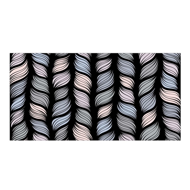 Seamless pattern with interweaving braids Satin Shawl