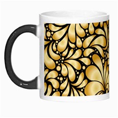 Damask Teardrop Gold Ornament Seamless Pattern Morph Mugs by BangZart