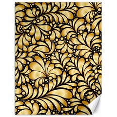 Damask Teardrop Gold Ornament Seamless Pattern Canvas 18  X 24  by BangZart