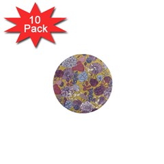 Floral Seamless Pattern With Flowers Vintage Background Colorful Illustration 1  Mini Magnet (10 Pack)  by BangZart