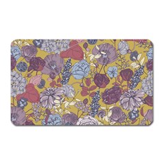 Floral Seamless Pattern With Flowers Vintage Background Colorful Illustration Magnet (rectangular) by BangZart