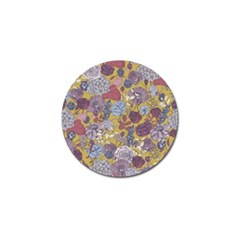 Floral Seamless Pattern With Flowers Vintage Background Colorful Illustration Golf Ball Marker (4 Pack) by BangZart