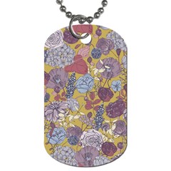 Floral Seamless Pattern With Flowers Vintage Background Colorful Illustration Dog Tag (two Sides) by BangZart