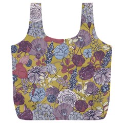 Floral Seamless Pattern With Flowers Vintage Background Colorful Illustration Full Print Recycle Bag (xxxl)