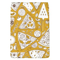 Vector Seamless Pizza Slice Pattern Hand Drawn Pizza Illustration Great Pizzeria Menu Background Removable Flap Cover (l) by BangZart