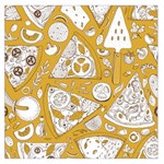 Vector seamless pizza slice pattern hand drawn pizza illustration great pizzeria menu background Large Satin Scarf (Square) Front