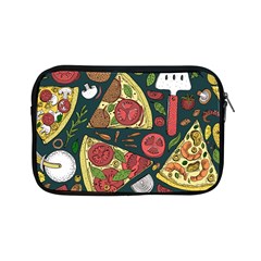 Vector Seamless Pizza Slice Pattern Hand Drawn Pizza Illustration Great Background Apple Ipad Mini Zipper Cases by BangZart