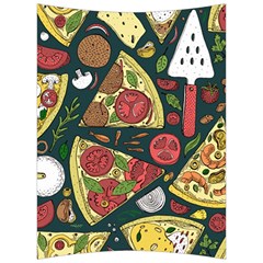 Vector Seamless Pizza Slice Pattern Hand Drawn Pizza Illustration Great Background Back Support Cushion by BangZart