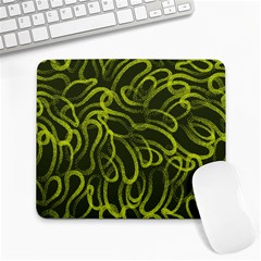 Green Abstract Stippled Repetitive Fashion Seamless Pattern Large Mousepads by BangZart