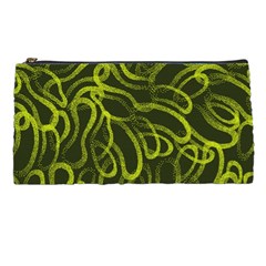 Green Abstract Stippled Repetitive Fashion Seamless Pattern Pencil Case by BangZart