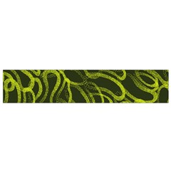 Green Abstract Stippled Repetitive Fashion Seamless Pattern Small Flano Scarf by BangZart