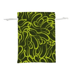 Green Abstract Stippled Repetitive Fashion Seamless Pattern Lightweight Drawstring Pouch (l) by BangZart