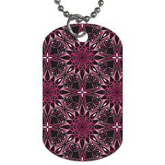 Seamless Pattern With Flowers Oriental Style Mandala Dog Tag (one Side) by BangZart