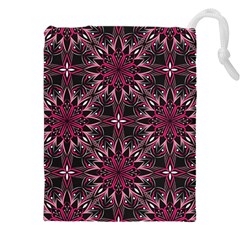 Seamless Pattern With Flowers Oriental Style Mandala Drawstring Pouch (5xl) by BangZart