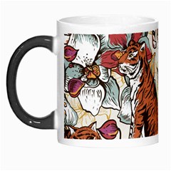 Natural Seamless Pattern With Tiger Blooming Orchid Morph Mugs by BangZart