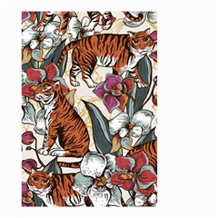 Natural Seamless Pattern With Tiger Blooming Orchid Small Garden Flag (two Sides) by BangZart