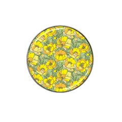 Seamless Pattern With Graphic Spring Flowers Hat Clip Ball Marker by BangZart