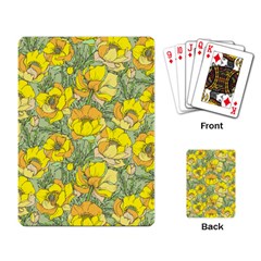 Seamless Pattern With Graphic Spring Flowers Playing Cards Single Design (rectangle) by BangZart