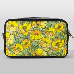 Seamless Pattern With Graphic Spring Flowers Toiletries Bag (one Side) by BangZart