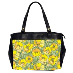 Seamless Pattern With Graphic Spring Flowers Oversize Office Handbag (2 Sides) by BangZart