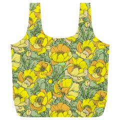 Seamless Pattern With Graphic Spring Flowers Full Print Recycle Bag (xxl)