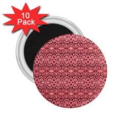 Pink Art With Abstract Seamless Flaming Pattern 2 25  Magnets (10 Pack)  by BangZart