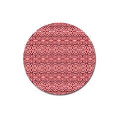 Pink Art With Abstract Seamless Flaming Pattern Magnet 3  (round) by BangZart