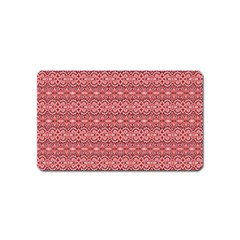 Pink Art With Abstract Seamless Flaming Pattern Magnet (name Card) by BangZart