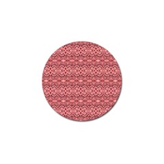 Pink art with abstract seamless flaming pattern Golf Ball Marker (4 pack)